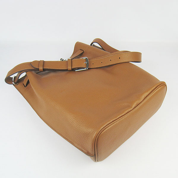 Replica Hermes Jypsiere 34 Togo Leather Messenger Bag Light Coffee H2804 - 1:1 Copy